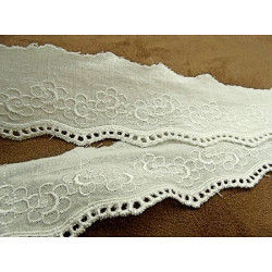 broderie anglaise coton blanche