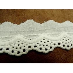 broderie anglaise coton blanche