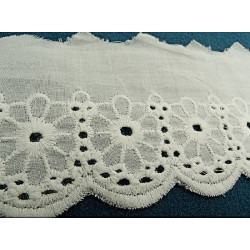 broderie anglaise coton blanche