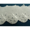 broderie anglaise blanche motif papillon 5 cm 