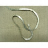 Ruban pailleté sequin  montée sur fil  -5mm- argent mat