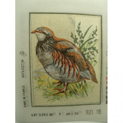 canevas motif ANIMAUX PINTADE  20x25 cm