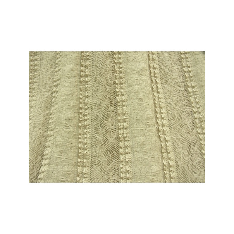 DENTELLE DE CALAIS EN LAIZE BEIGE