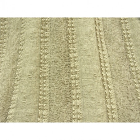 DENTELLE DE CALAIS EN LAIZE BEIGE